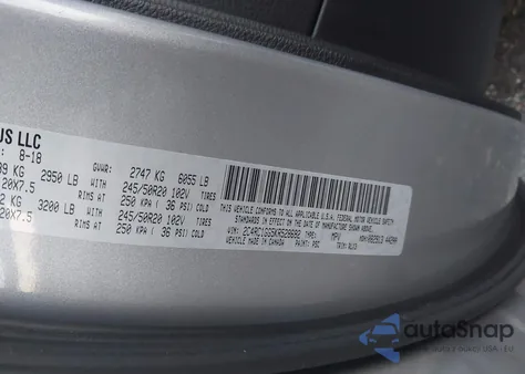 2019 Chrysler Pacifica Limited z USA, uszkodzony, nr VIN 2C4RC1GG5KR528682